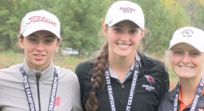 Middleton's Ellie Frisch placed 4th individually while the Cardinals took home 3rd as a team in Division 1.